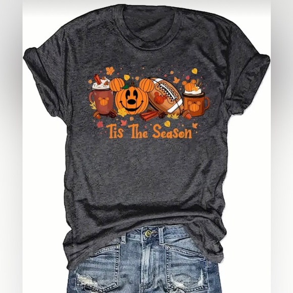 Tops - Mickey Mouse Pumpkin Tis the Season Graphic T-shirt